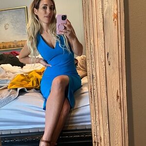 Likely Vibrant Blue Midi Dress